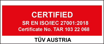 Certification SR EN ISO/IEC 27001:2018